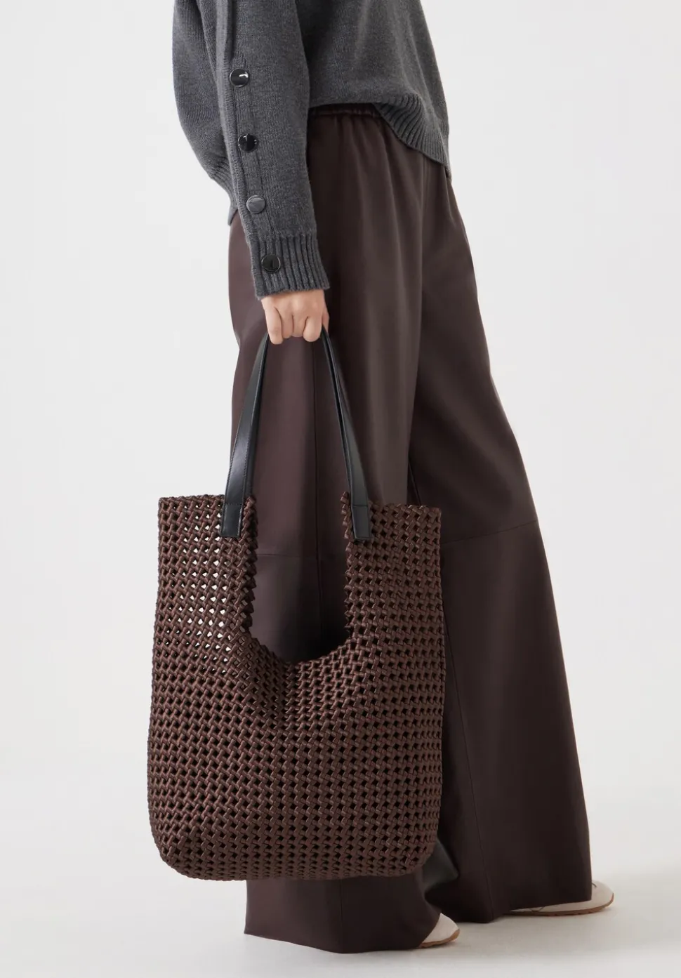 Satin Weave Tote Bag