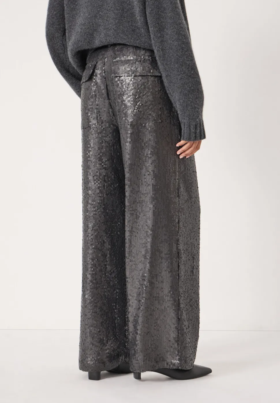 Sequin Wide Leg Trouser