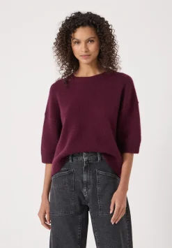 Short Sleeve Chunky Cashmere Tee