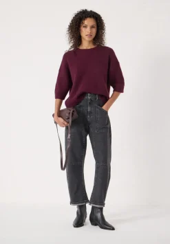 Short Sleeve Chunky Cashmere Tee