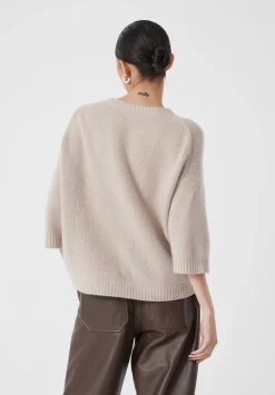 Short Sleeve Chunky Cashmere Tee