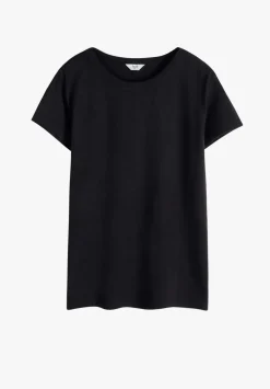 Slim Fit Slub Cotton Crew Neck T-Shirt