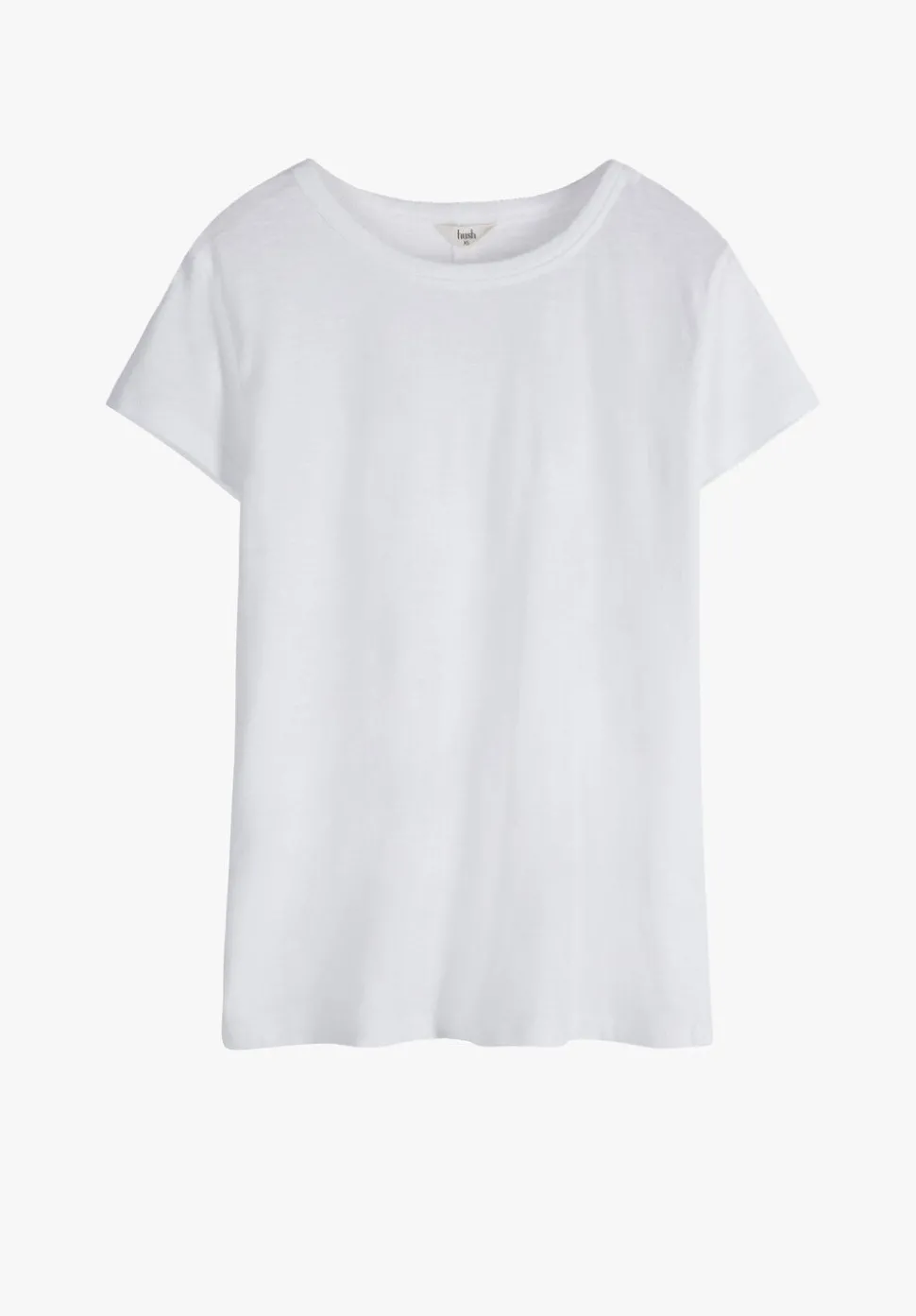 Slim Fit Slub Cotton Crew Neck T-Shirt