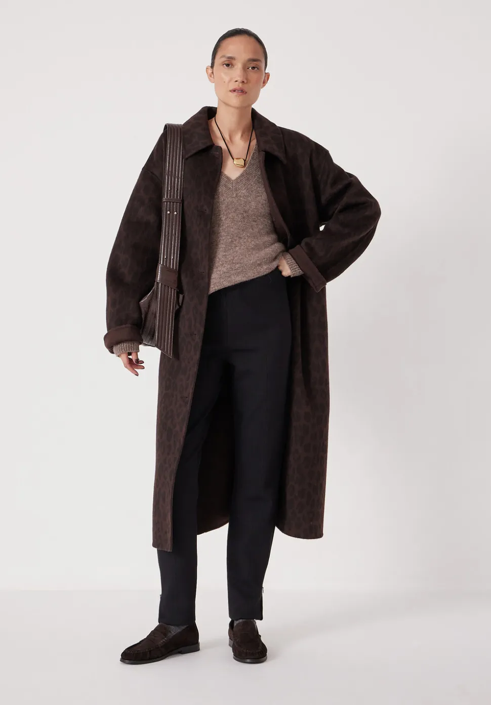 Slim Ponte Zip Detail Cigarette Trouser