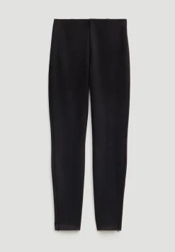Slim Ponte Zip Detail Cigarette Trouser