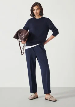 Slim Pull On Suit Trousers