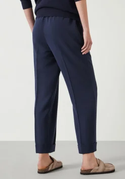 Slim Pull On Suit Trousers