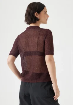Soft Mesh Knitted Top