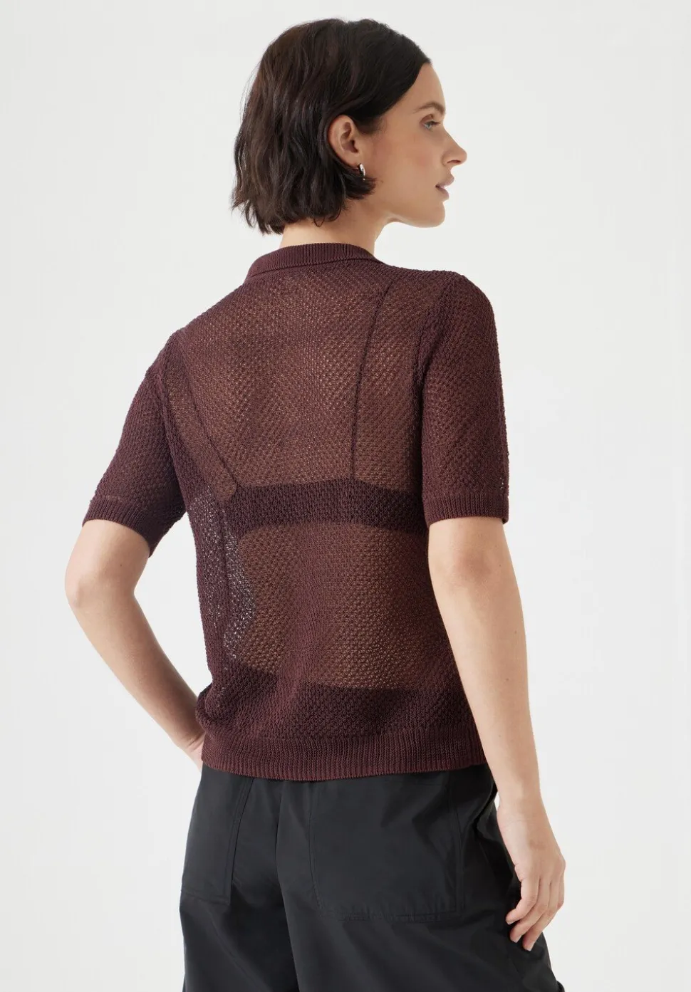 Soft Mesh Knitted Top