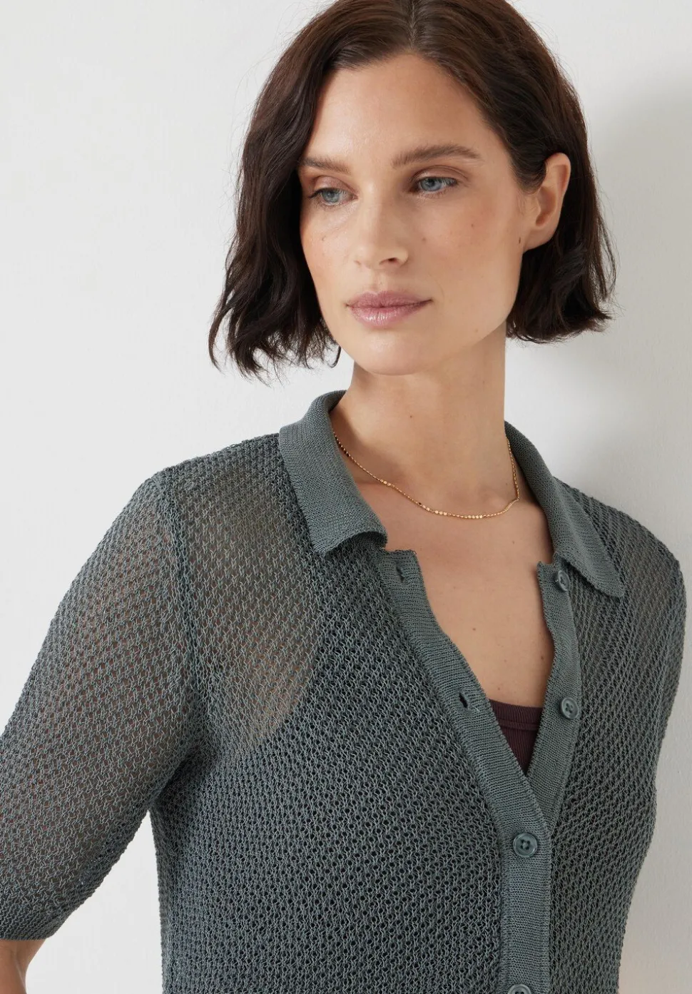Soft Mesh Knitted Top