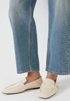 Sora Square-Toe Suede Loafers
