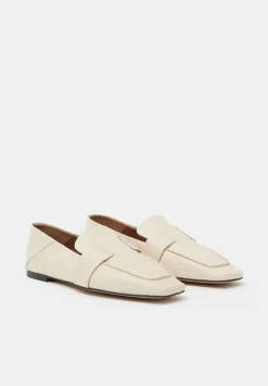 Sora Square-Toe Suede Loafers