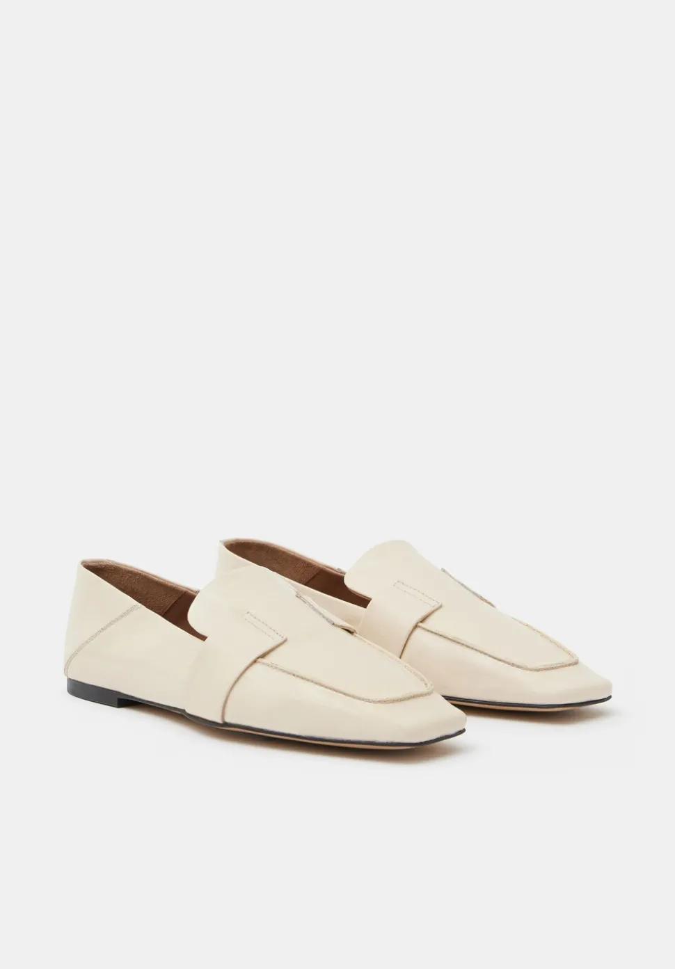 Sora Square-Toe Suede Loafers