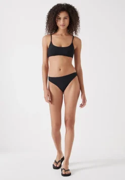 Square Neck Texture Bikini Top