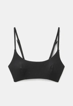 Square Neck Texture Bikini Top