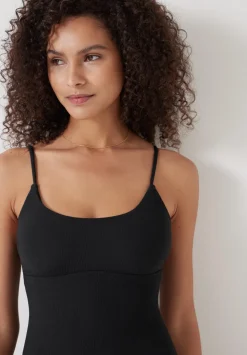 Square Neck Texture Swimsuit