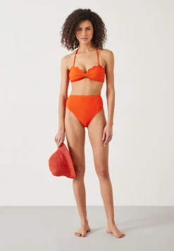 Stella Scallop Crinkle Bandeau Bikini Top