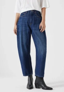 Stripe Barrel Leg Jeans
