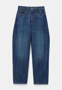 Stripe Barrel Leg Jeans