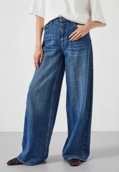 Stripe Wide Leg Jean