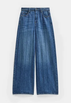 Stripe Wide Leg Jean