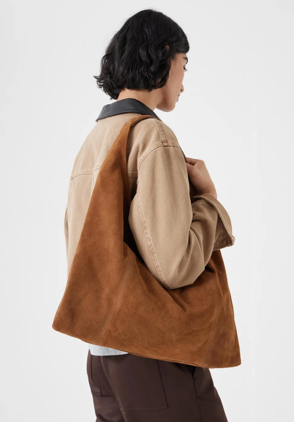 Suede Tote Bag