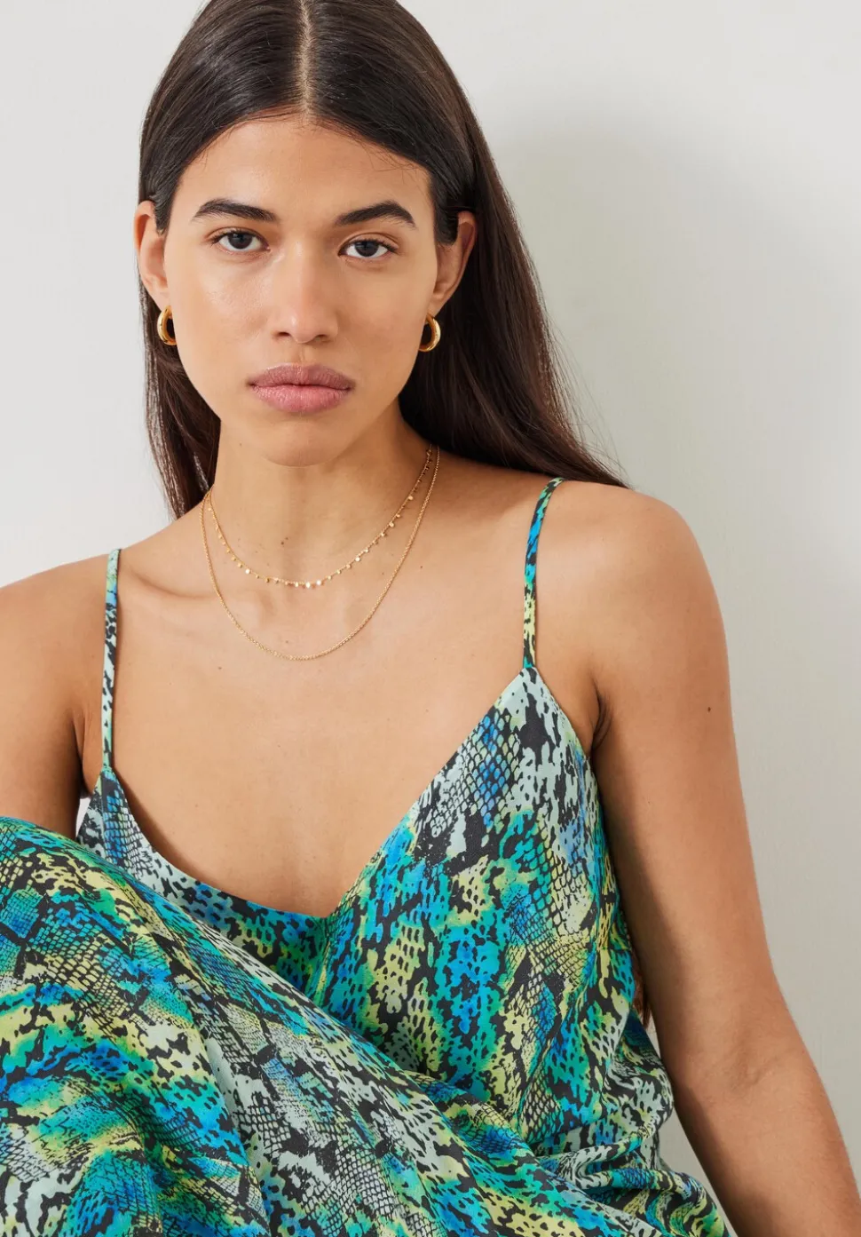 Sydney Printed Maxi Slip Dress