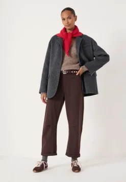 Tailored Cordi Barrel Leg Trousers