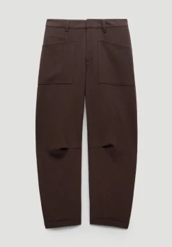 Tailored Cordi Barrel Leg Trousers