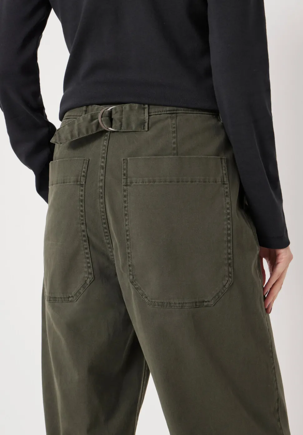 Tapered Leg Casual Trousers