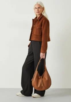 Taylah Relaxed Cropped Wool Jacket