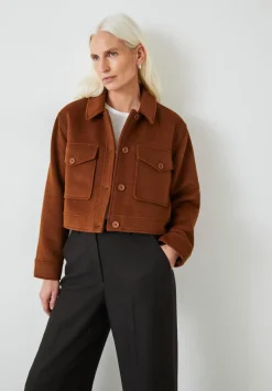 Taylah Relaxed Cropped Wool Jacket