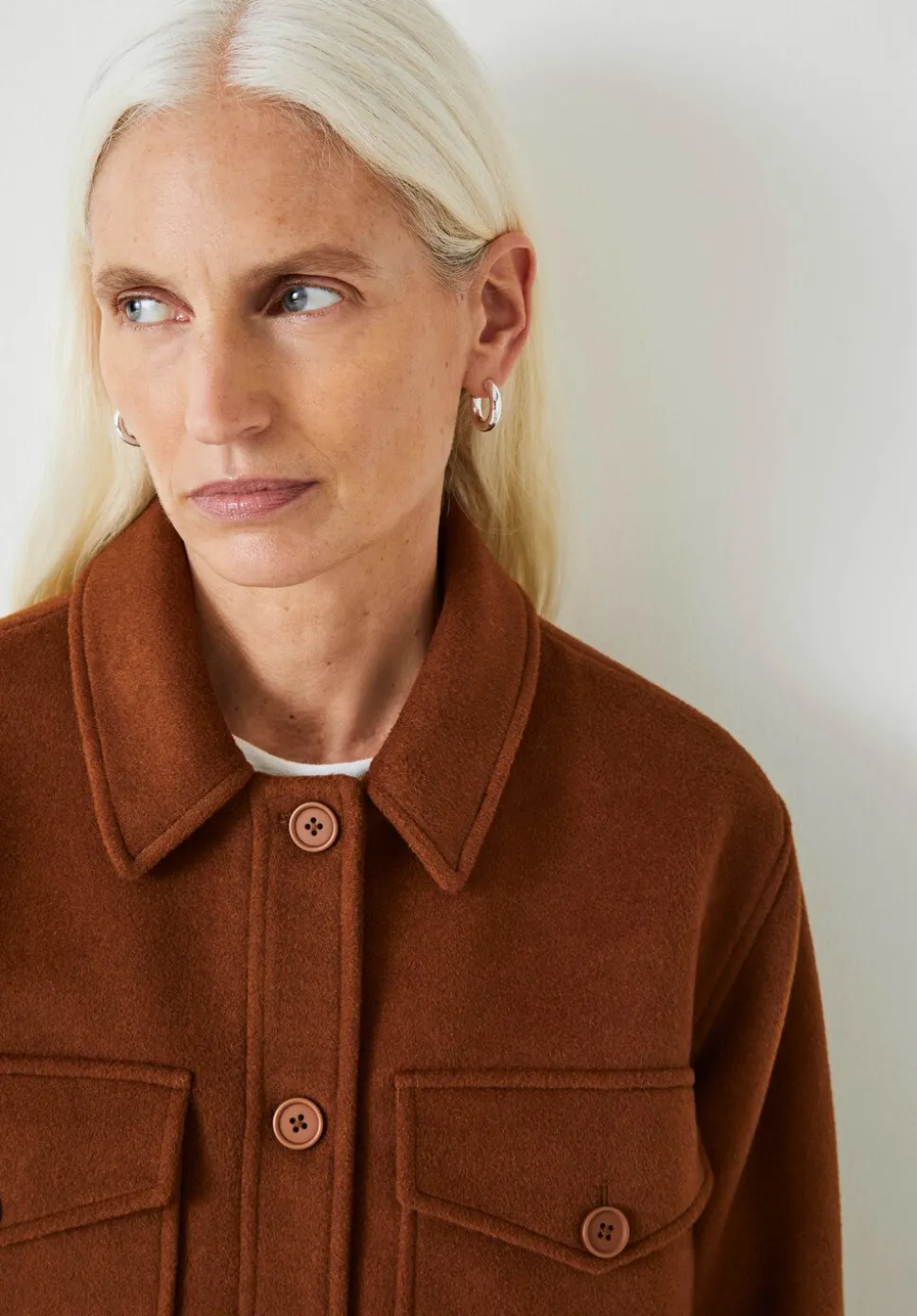 Taylah Relaxed Cropped Wool Jacket