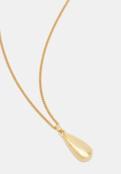 Teardrop Pendant Chain Necklace
