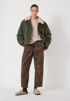 Teddy Collar Quilted Bomber