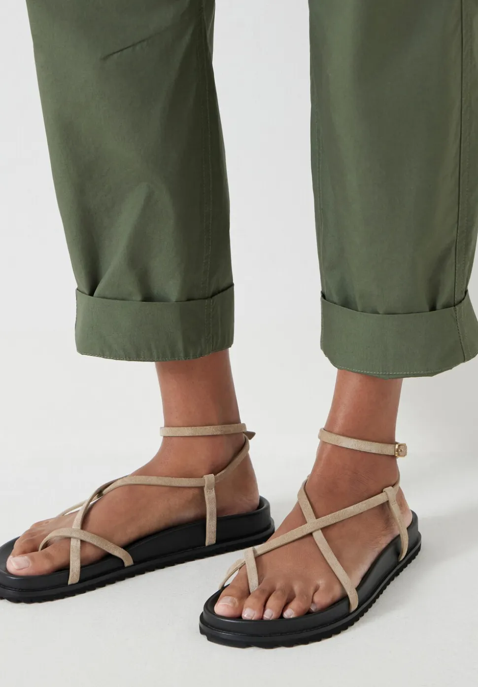 Thea Strappy Suede Sandals