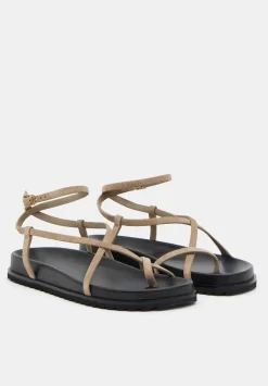 Thea Strappy Suede Sandals