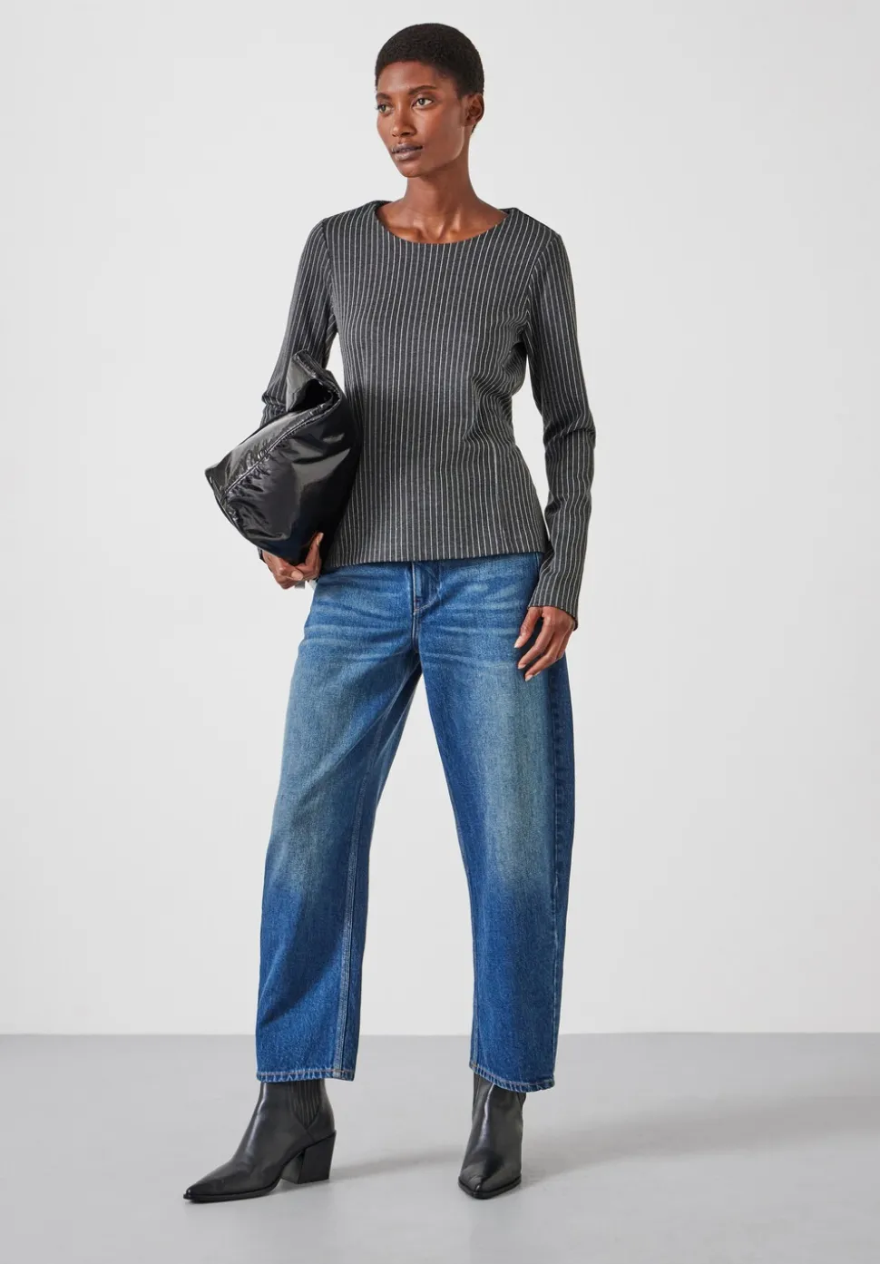 Tie Back Seamed Top