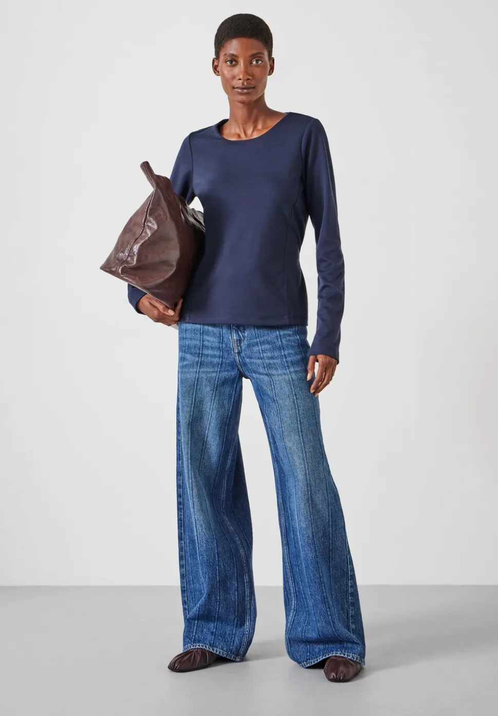 Tie Back Seamed Top