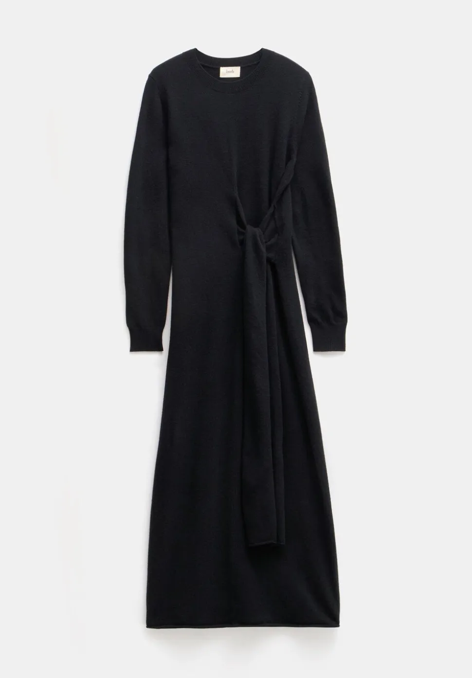 Tilly Tie Waist Merino Wool Midi Dress