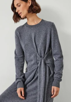 Tilly Tie Waist Merino Wool Midi Dress