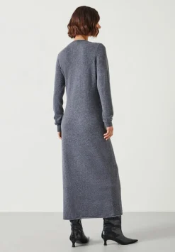 Tilly Tie Waist Merino Wool Midi Dress