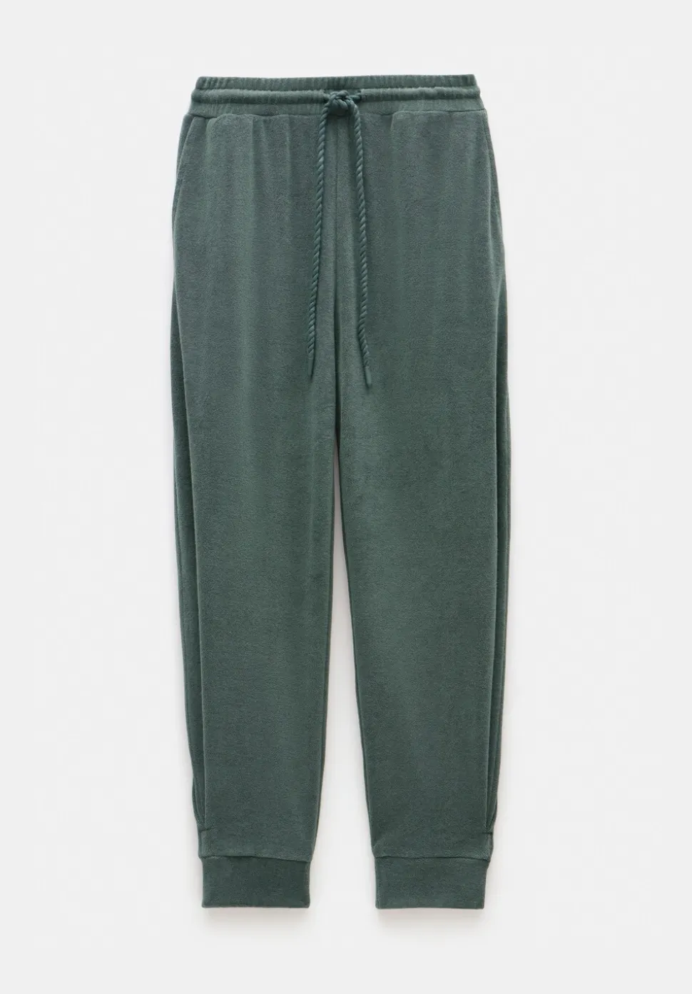 Towelling Barrel Leg Pleat Joggers