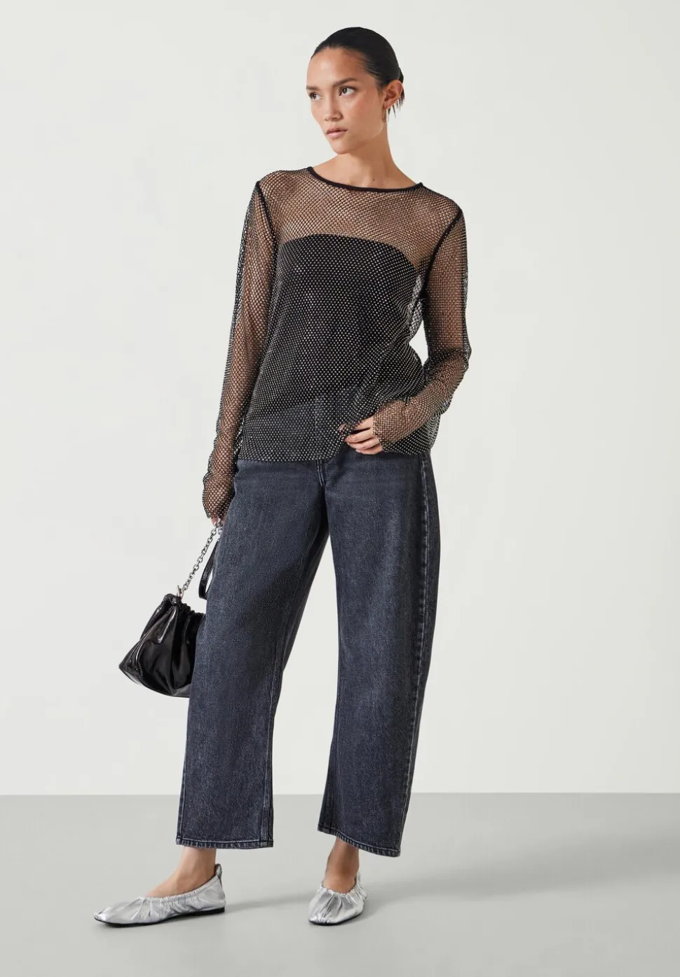 Una Sparkle Long Sleeve Top