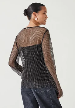 Una Sparkle Long Sleeve Top