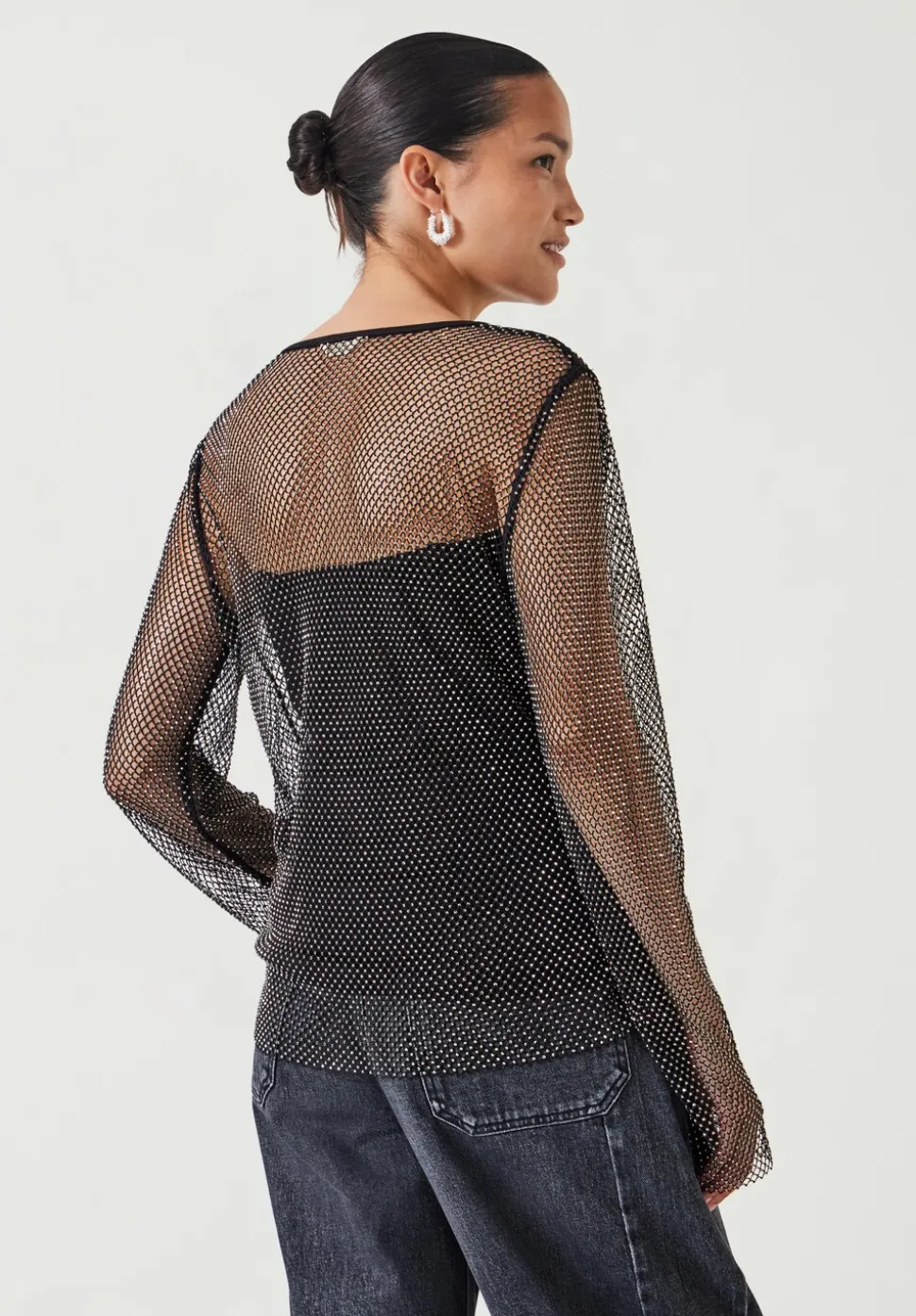 Una Sparkle Long Sleeve Top