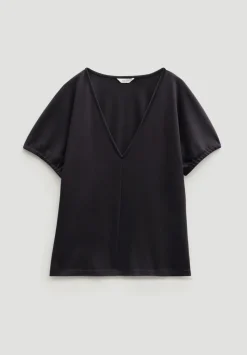 V Neck Seam Detail Top