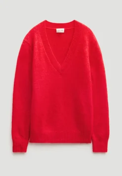 V Neck Wool Blend Jumper