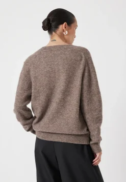 V Neck Wool Blend Jumper