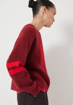 Varsity Jacquard Wool Blend Jumper